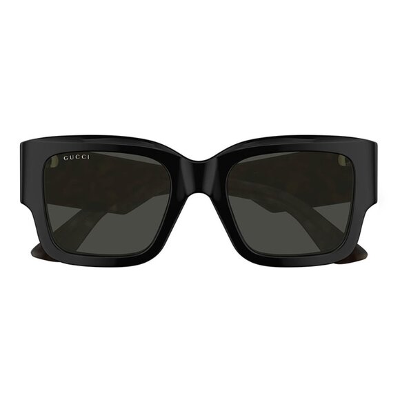 NWT GUCCI SUNGLASSES, BLACK OVERSIZED GUCCI EYEWEAR - Picture 2 of 3